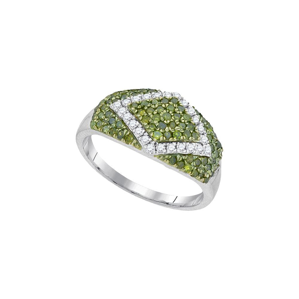 3-4CTW-Diamond FASHION GREEN RING