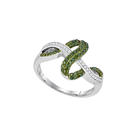 1-4CTW-Diamond FASHION GREEN RING