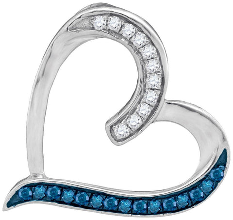 1-5CTW-Diamond BLUE  PENDANT