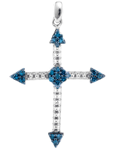 1-6CTW-Diamond FASHION BLUE PENDANT