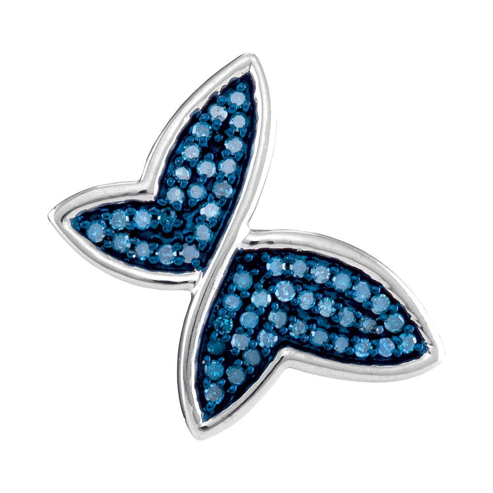 1-4CTW-Diamond BLUE FASHIION PENDANT