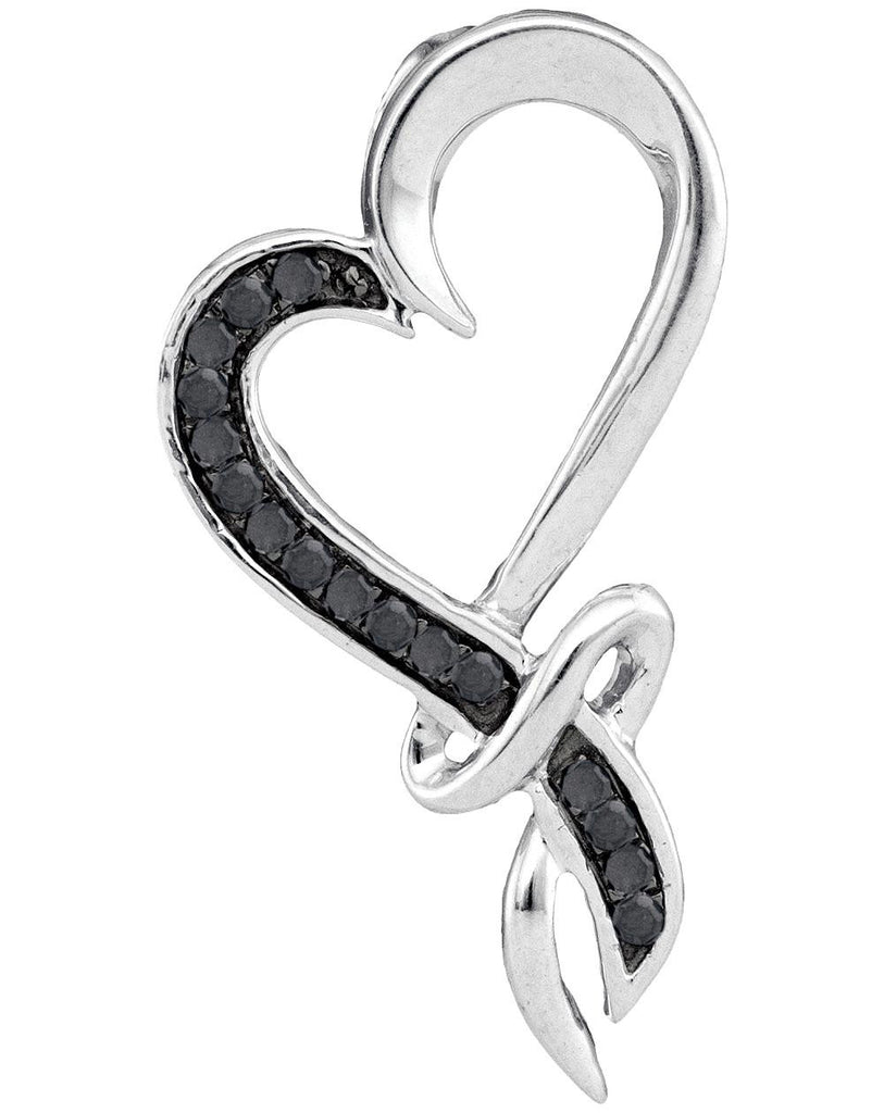 1-10CTW-Diamond BLACK  PENDANT