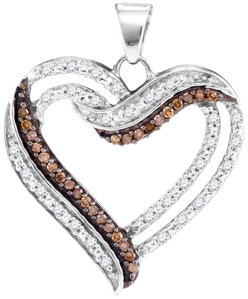 1-3CTW-Diamond FASHION BROWN PENDANT