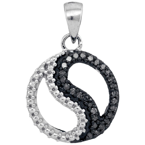 1-10CTW-Diamond FASHION BLACK PENDANT