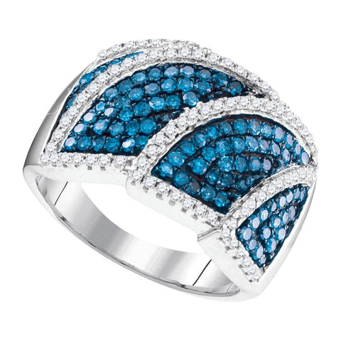 1 CTW-Diamond FASHION BLUE RING