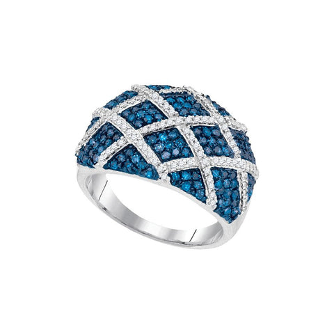 1 CTW-Diamond FASHION BLUE RING