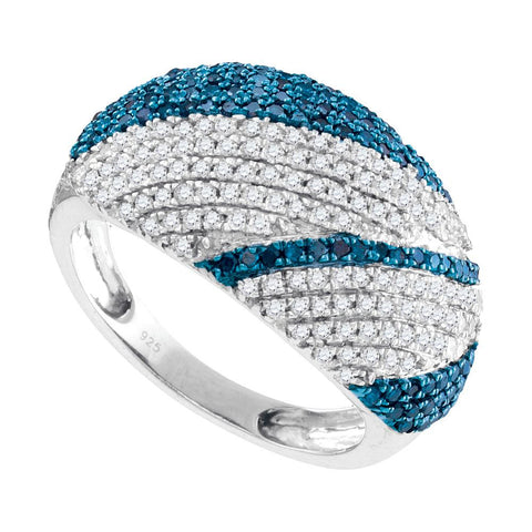 1 CTW-Diamond FASHION BLUE RING