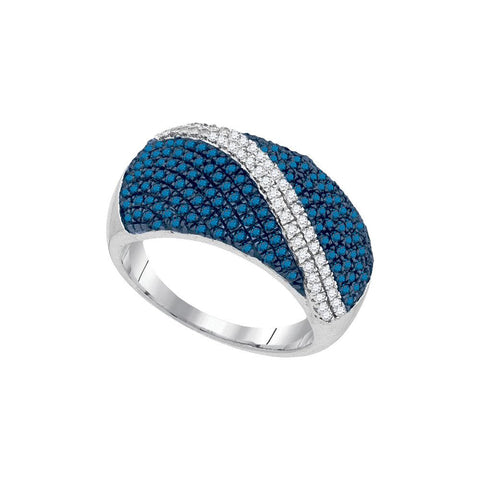 1 CTW-Diamond FASHION BLUE RING