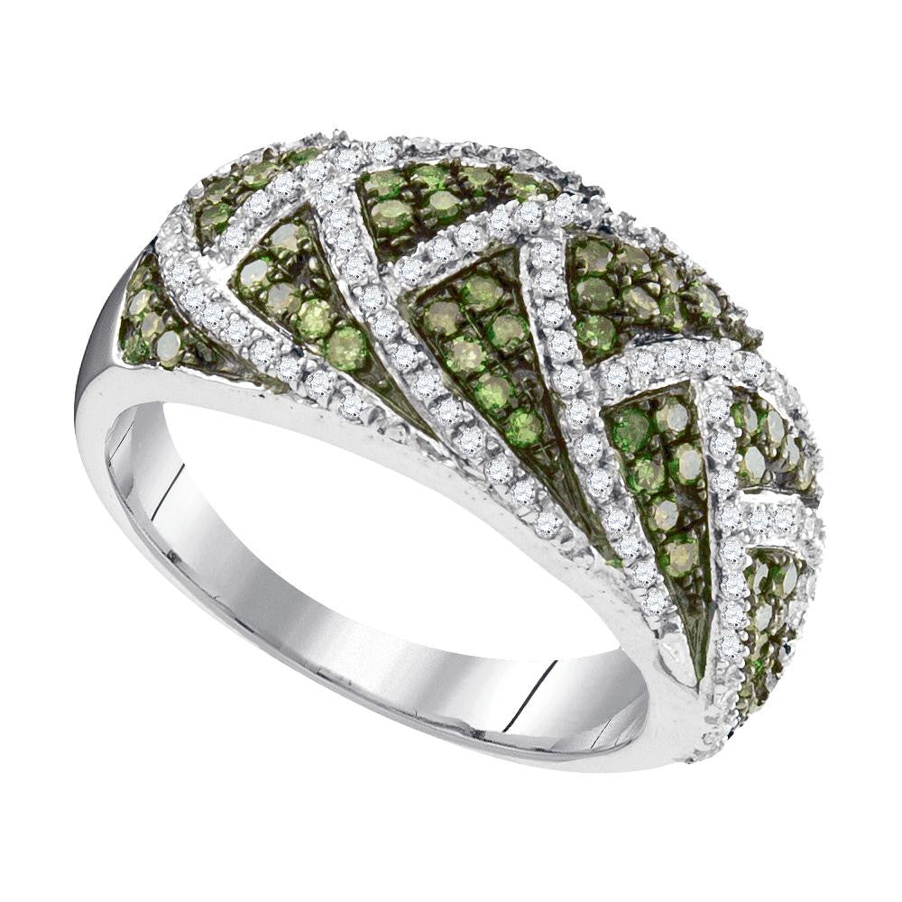 3-4CTW-Diamond FASHION GREEN RING