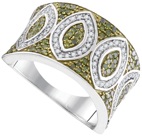 5-8CTW-Diamond FASHION GREEN RING