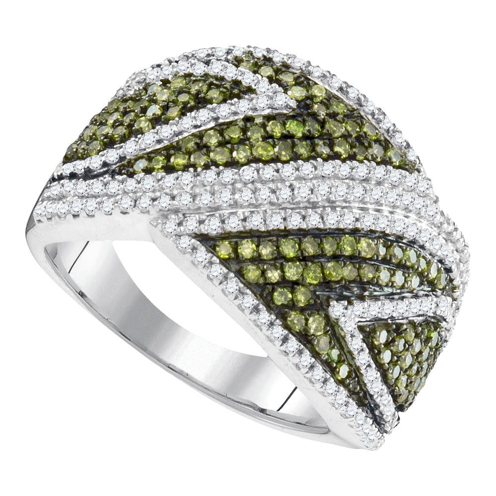 1 CTW-Diamond FASHION GREEN RING