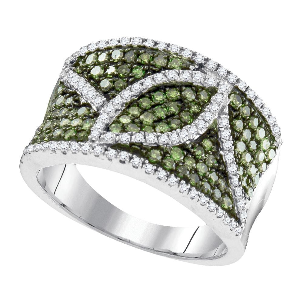 1 CTW-Diamond FASHION GREEN RING