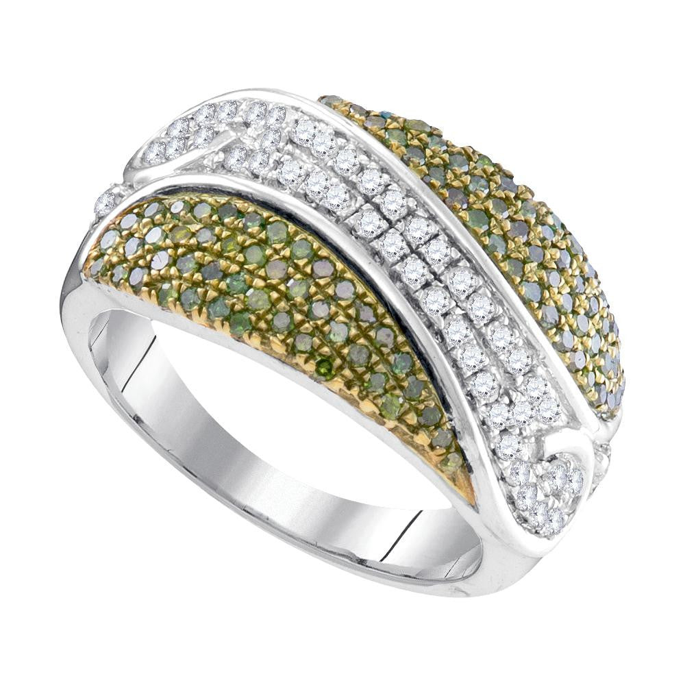 3-4CTW-Diamond FASHION GREEN RING