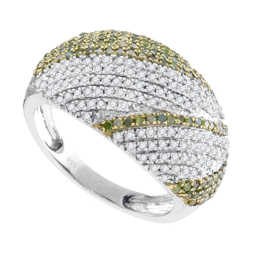 1 CTW-Diamond FASHION GREEN RING