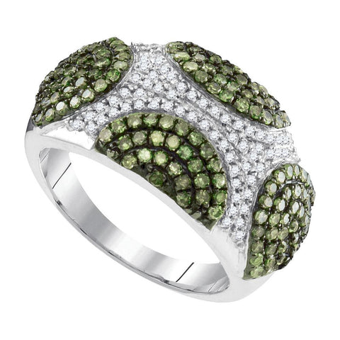 1 CTW-Diamond FASHION GREEN RING