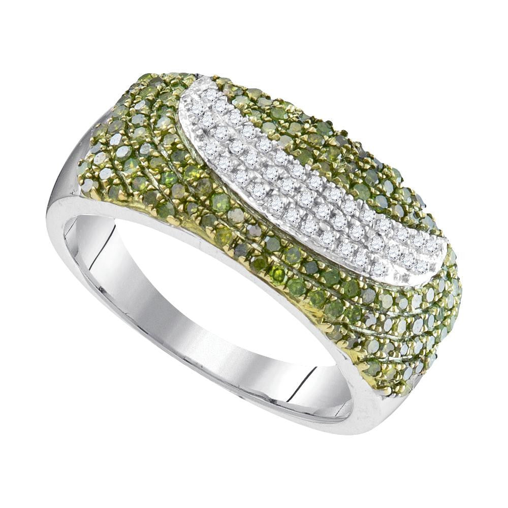 3-4CTW-Diamond FASHION GREEN RING