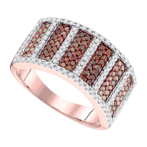 7-8CTW-Diamond FASHION RED RING