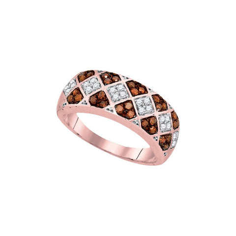 1-2CTW-Diamond FASHION RED RING