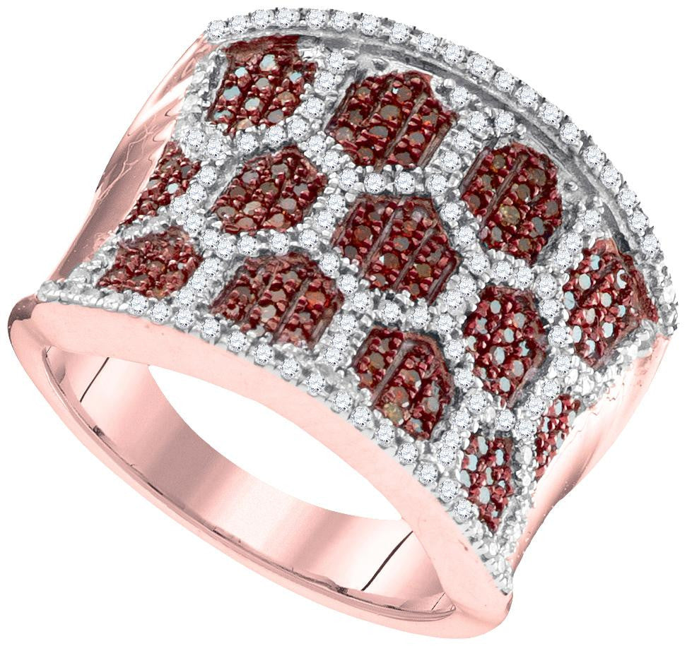 3-4CTW-Diamond FASHION RED RING