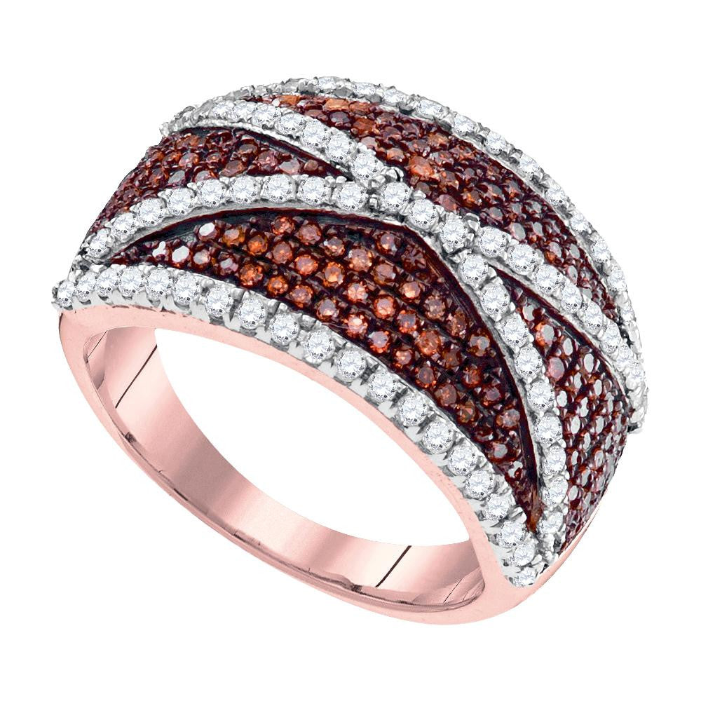 1 CTW-Diamond FASHION RED RING