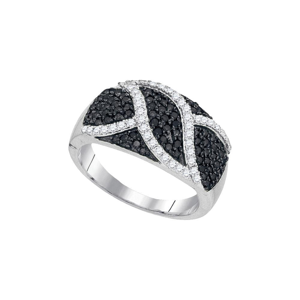 3-4CTW-Diamond BLACK  RING