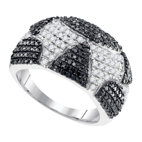 1 CTW-Diamond FASHION BLACK RING