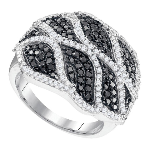 1 1-4CTW-Diamond FASHION BLACK RING