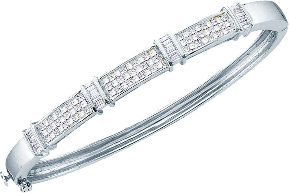 2 CTW-Diamond INVISIBLE BANGLE