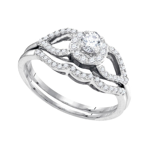 3-8CTW-Diamond 1-6CT-CRD BRIDAL SET