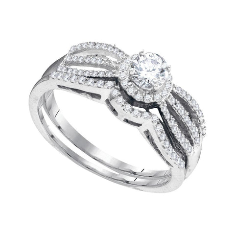 3-8CTW-Diamond 1-5CT-CRD BRIDAL SET