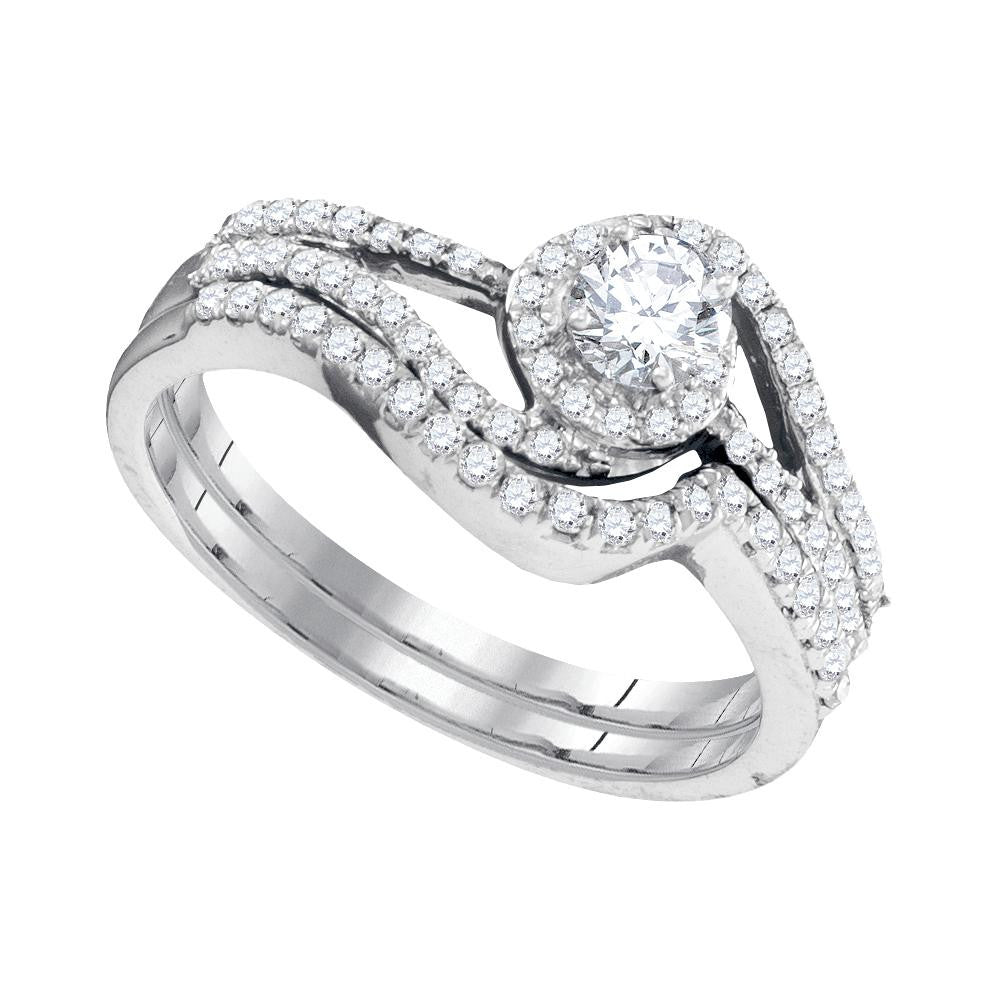 1-2CTW-Diamond 1-6CT-CRD BRIDAL SET