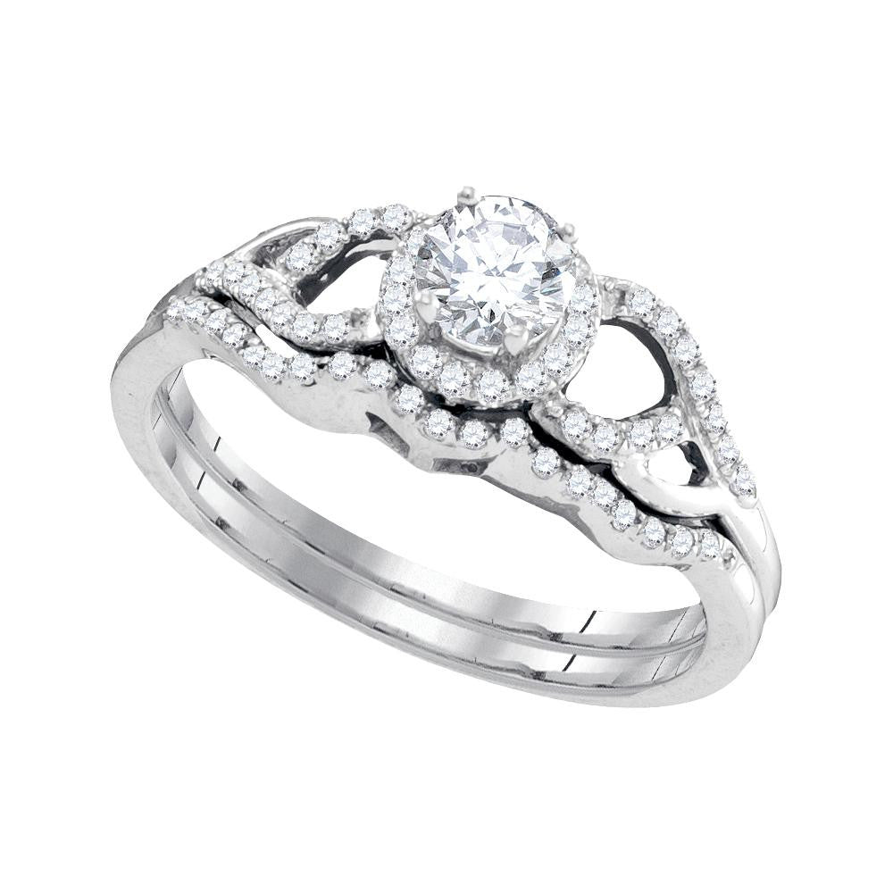 3-8CTW-Diamond 1-5CT-CRD BRIDAL SET