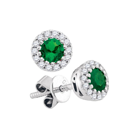 1-8CTW-Diamond 1-3(MIN)CT EME EARRINGS