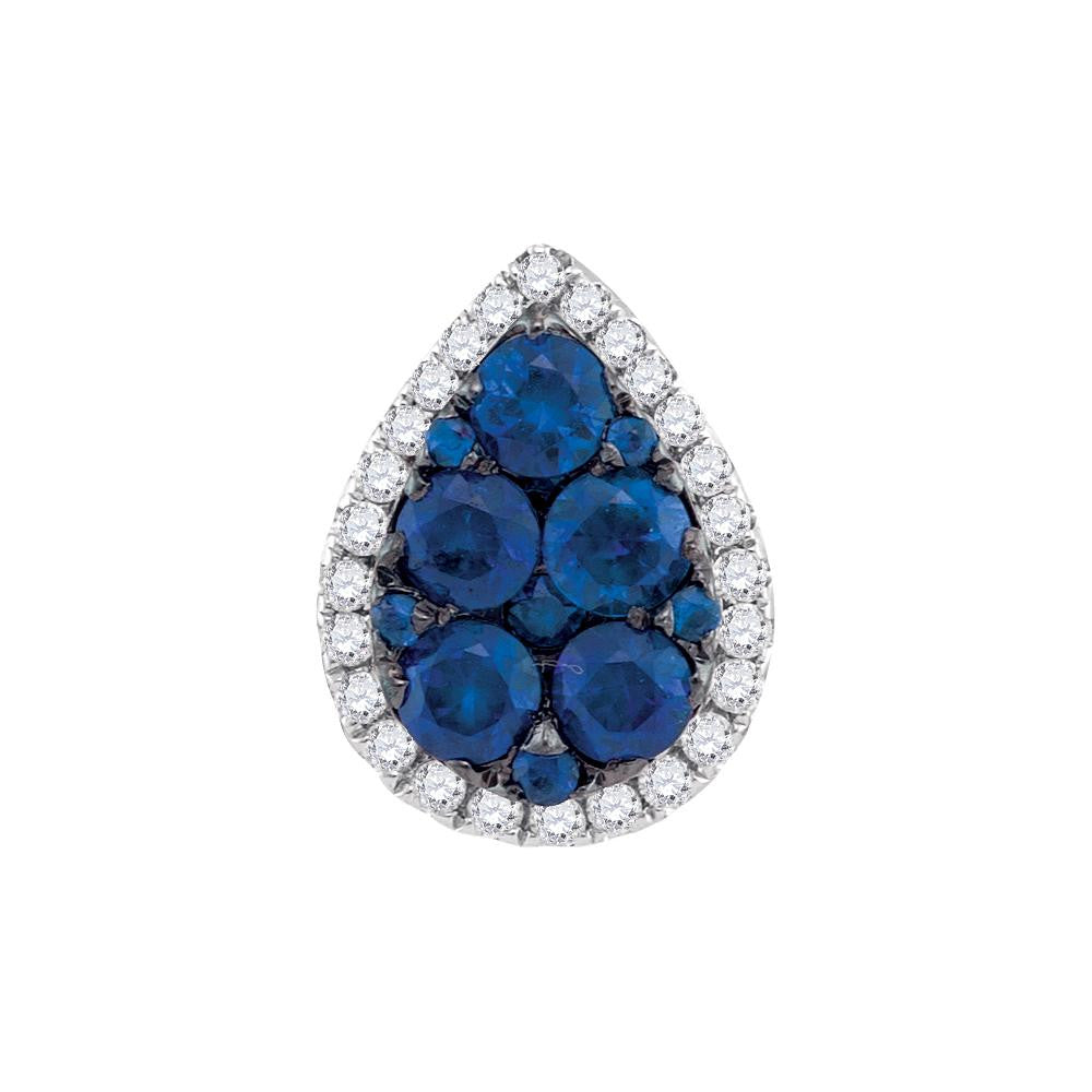 1-8CTW-Diamond 7-8CT-SAPPHIRE PENDANT