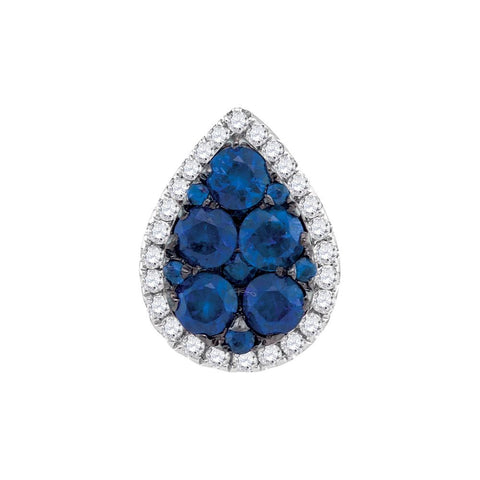 1-8CTW-Diamond 7-8CT-SAPPHIRE PENDANT