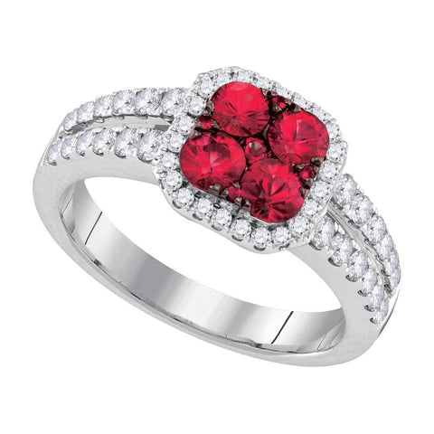 5-8CTW Diamond 3-4(MIN)CT RUBY RING