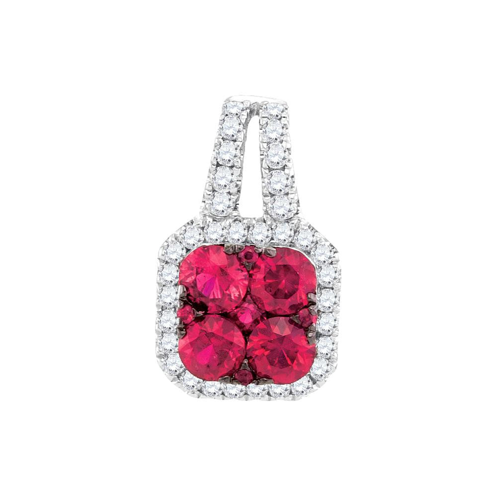 1-6CTW-Diamond 5-8(MIN)CT RUBY PENDANT