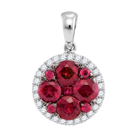 1-8CTW-Diamond 1 (MIN)CT RUBY PENDANT