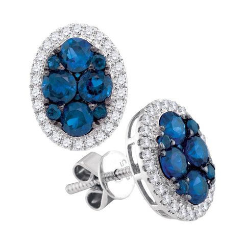 1 5-8CTW-Diamond SAPPHIRE FASHION EARRINGS