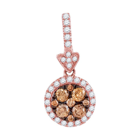 1-2CTW-Diamond BROWN  PENDANT