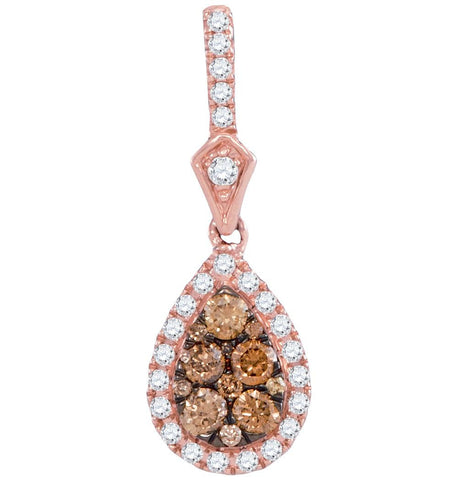 1-2CTW-Diamond BROWN  PENDANT