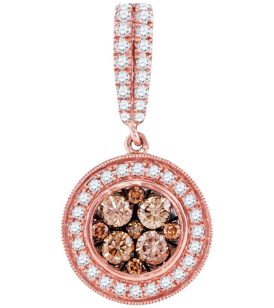 1 CTW-Diamond BROWN  PENDANT