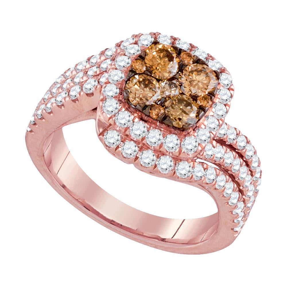 2 CTW-Diamond BROWN LARRISA RING"