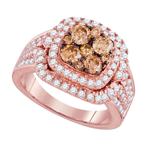 2 CTW-Diamond BROWN LARRISA  RING"