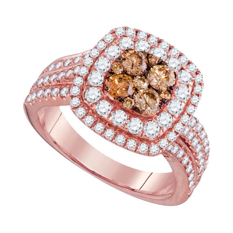 1 1-2CTW-Diamond BROWN  RING