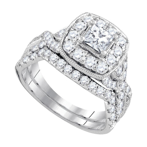 2 CTW-Diamond 1-2CT-CPR BRIDAL SET