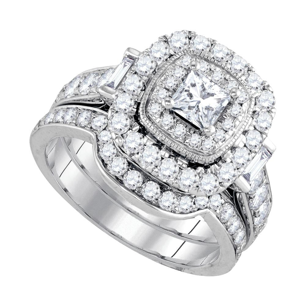 2 CTW-Diamond 1-2CT-CPR BRIDAL SET