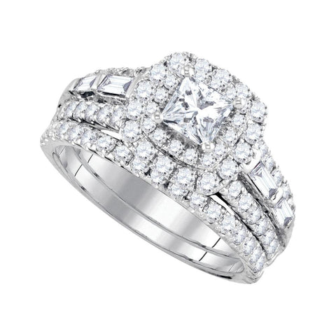 2 CTW-Diamond 1-2CT-CPR BRIDAL SET