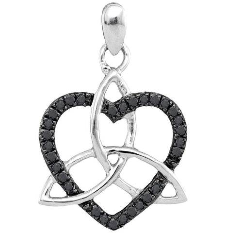 1-10CTW-Diamond FASHION BLACK PENDANT