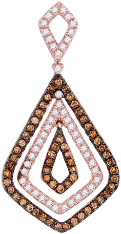 1-2CTW-Diamond BROWN  PENDANT